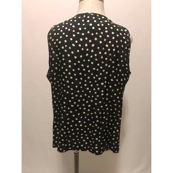 Size 24W Black Print Casual Top - Picture 3 of 3